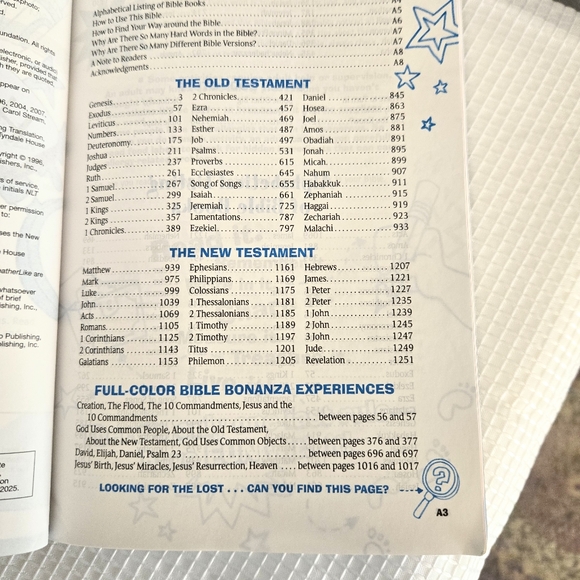 Hands On Bible NLT Timeline Facts Info 9 yrs + 2010 Tyndale House Publishers - Picture 10 of 10